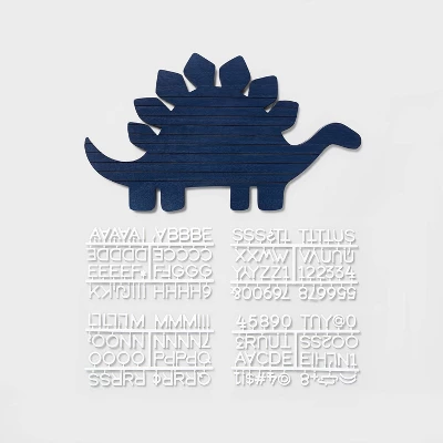 Dinosaur Kids' Letter Board Blue - Pillowfort™ 2 Dinosaur Kids' Letter Board Blue - Pillowfort™ - Image 2