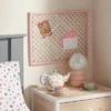 Pink Framed Fabric Kids' Photo Memo Board - Pillowfort™