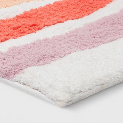 4'x5'6" Rainbow Kids' Rug - Pillowfort™: Multicolored Cotton Tufted Medium Pile, Machine Washable 2 4'x5'6" Rainbow Kids' Rug - Pillowfort™: Multicolored Cotton Tufted Medium Pile, Machine Washable - Image 2