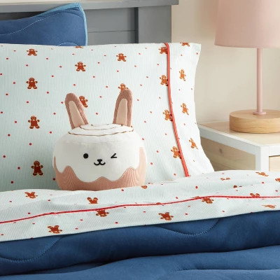 CinnaBunny Kids' Holiday Mini Weighted Plush Throw Pillow Light Brown - Pillowfort™ 1 CinnaBunny Kids' Holiday Mini Weighted Plush Throw Pillow Light Brown - Pillowfort™