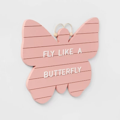 Butterfly Kids' Letterboard - Pillowfort™ 1 Butterfly Kids' Letterboard - Pillowfort™