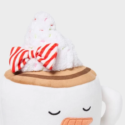 Hot Cocoa Kids' Holiday Mini Weighted Stuffed Plush Throw Pillow Ivory - Pillowfort™ 1 Hot Cocoa Kids' Holiday Mini Weighted Stuffed Plush Throw Pillow Ivory - Pillowfort™