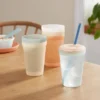 Kids' 15 Fl Oz Plastic Tall Tumbler - Pillowfort™: Microwave & Dishwasher Safe, Set Of 6, Multicolored