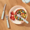 Kids' 3pc Stainless Steel Flatware Set Green - Pillowfort™: Toddler Utensils, Dishwasher-Safe