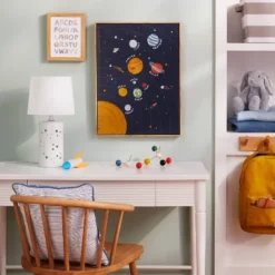 2-in-1 Starry Kids' Table Lamp White - Pillowfort™