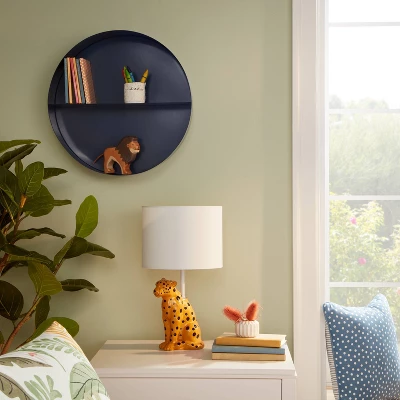 Metal Round Kids' Shelf Navy - Pillowfort™ 1 Metal Round Kids' Shelf Navy - Pillowfort™