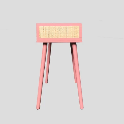 Rattan And Wood Kids' Desk Pink - Pillowfort™ 5 Rattan And Wood Kids' Desk Pink - Pillowfort™ - Image 5