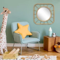Bamboo Square Kids' Mirror - Pillowfort™ 7 Bamboo Square Kids' Mirror - Pillowfort™ -Baby House GUEST 99a249e2 98b5 435c a932 7b528c78c6c6