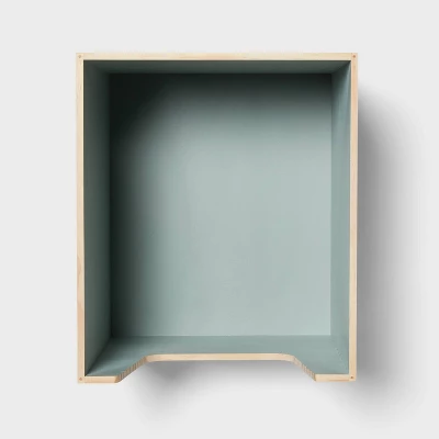 Stackable Kids' Storage Wood Bin - Pillowfort™ 2 Stackable Kids' Storage Wood Bin - Pillowfort™ - Image 2