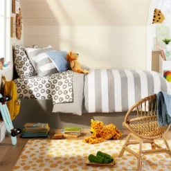 Rugby Striped Kids' Duvet Cover - Pillowfort™