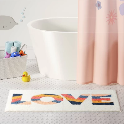 Love Kids' Bath Rug - Pillowfort™ 1 Love Kids' Bath Rug - Pillowfort™