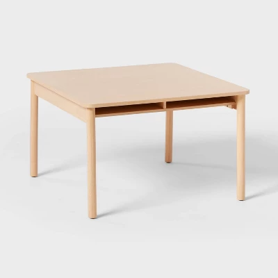 Natural Wood 2pc Kids' Activity Table And Chairs Set - Pillowfort™ 4 Natural Wood 2pc Kids' Activity Table And Chairs Set - Pillowfort™ - Image 4