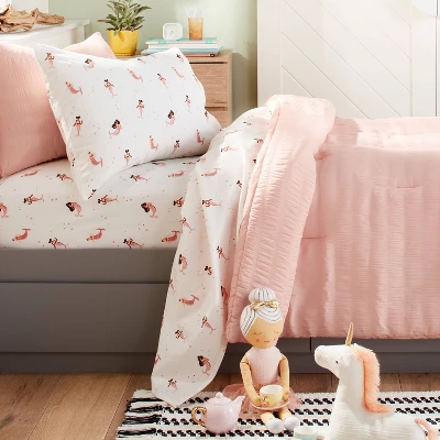 Mermaid Cotton Kids' Sheet Set - Pillowfort™ 1 Mermaid Cotton Kids' Sheet Set - Pillowfort™