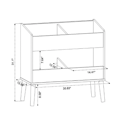 Modern Two Shelf Toy Kids' Bin White - Pillowfort™ 6 Modern Two Shelf Toy Kids' Bin White - Pillowfort™ - Image 6