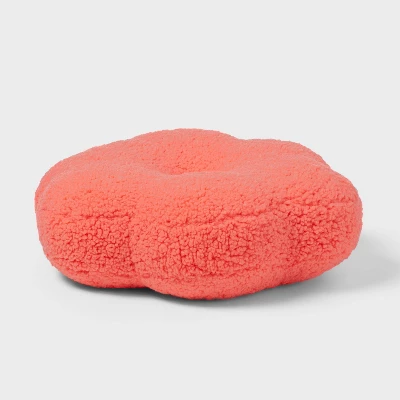 Flower Boucle Kids' Decorative Pillow Coral Red - Pillowfort™ 2 Flower Boucle Kids' Decorative Pillow Coral Red - Pillowfort™ - Image 2