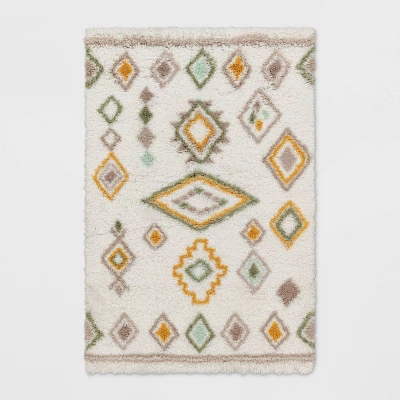 Yuma Area Kids' Rug Gold/Mint - Pillowfort™ 4 Yuma Area Kids' Rug Gold/Mint - Pillowfort™ - Image 4