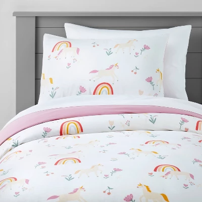 Kids' Duvet Unicorn Cover - Pillowfort™ 5 Kids' Duvet Unicorn Cover - Pillowfort™ - Image 5