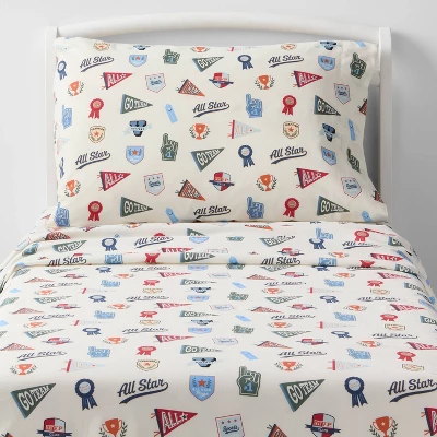 All Star Sports Kids' Cotton Sheet Set - Pillowfort™ 5 All Star Sports Kids' Cotton Sheet Set - Pillowfort™ - Image 5