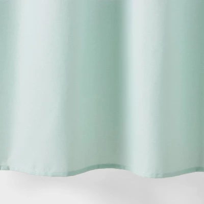 Kids' Shower Curtain White With Teal Border - Pillowfort™: Abstract Twill, Green, OEKO-TEX Certified, 72"x72" 3 Kids' Shower Curtain White With Teal Border - Pillowfort™: Abstract Twill, Green, OEKO-TEX Certified, 72"x72" - Image 3
