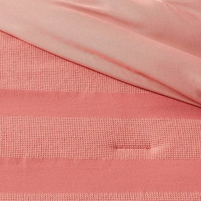 Waffle Striped Kids' Comforter Set - Pillowfort™ 3 Waffle Striped Kids' Comforter Set - Pillowfort™ - Image 3