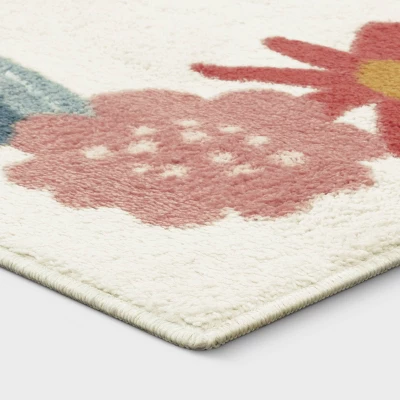 In The Garden Kids' Area Rug Pink - Pillowfort™ 2 In The Garden Kids' Area Rug Pink - Pillowfort™ - Image 2