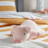 Pig Weighted Plush Kids' Throw Pillow Pink - Pillowfort™