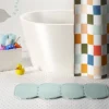 Kids' Bath Mat Bubble Teal - Pillowfort™: Midweight Circular Bath Rug For Kids Bathroom, 1'2"x2'4", Rubber Backing