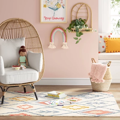 Mesa Area Kids' Rug Pink/Blue - Pillowfort™ 1 Mesa Area Kids' Rug Pink/Blue - Pillowfort™