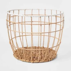 Kids' Woven Basket Natural With White Rim - Pillowfort™ 6 Kids' Woven Basket Natural With White Rim - Pillowfort™ -Baby House GUEST b46ca59a e27c 4c96 9d2e 851458f3d67a