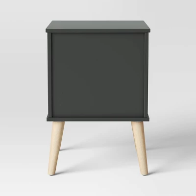 Modern Kids' Nightstand Dark Gray - Pillowfort™ 4 Modern Kids' Nightstand Dark Gray - Pillowfort™ - Image 4