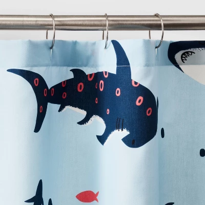 Shark Kids' Shower Curtain - Pillowfort™ 2 Shark Kids' Shower Curtain - Pillowfort™ - Image 2