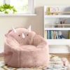 Dino Kids' Bean Bag Chair Pink - Pillowfort™