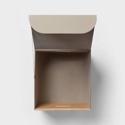 Natural Wood Kids' Storage With Lid Gray - Pillowfort™ 2 Natural Wood Kids' Storage With Lid Gray - Pillowfort™ - Image 2