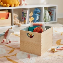 Large Stackable Kids' Wood Bin - Pillowfort™