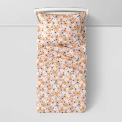 Toddler Vintage Floral Print Cotton Kids' Sheet Set - Pillowfort™