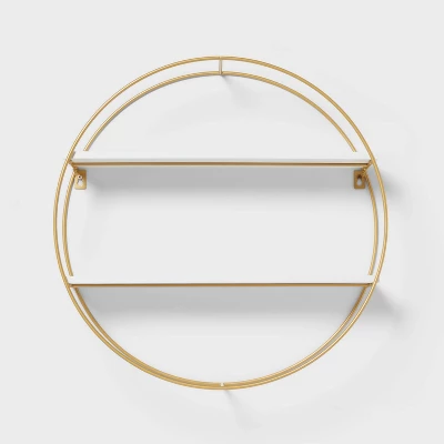 Kids' Round Shelf With Gold Wire - Pillowfort™ 2 Kids' Round Shelf With Gold Wire - Pillowfort™ - Image 2