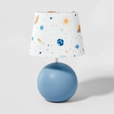 Kids' Round Base With Space Shade Lamp Blue - Pillowfort™ 6 Kids' Round Base With Space Shade Lamp Blue - Pillowfort™ - Image 6