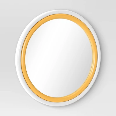 Two Tone Layered Circle Kids' Mirror White - Pillowfort™ 2 Two Tone Layered Circle Kids' Mirror White - Pillowfort™ - Image 2