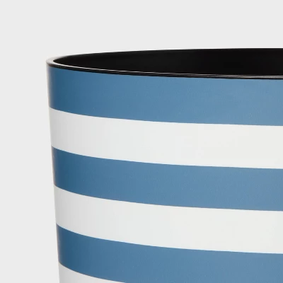 Navy Stripe Kids' Waste Can - Pillowfort™ 2 Navy Stripe Kids' Waste Can - Pillowfort™ - Image 2