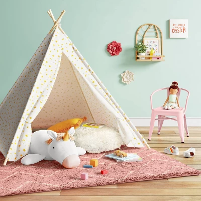 Gold Foil Star Kids' Tent - Pillowfort™ 1 Gold Foil Star Kids' Tent - Pillowfort™