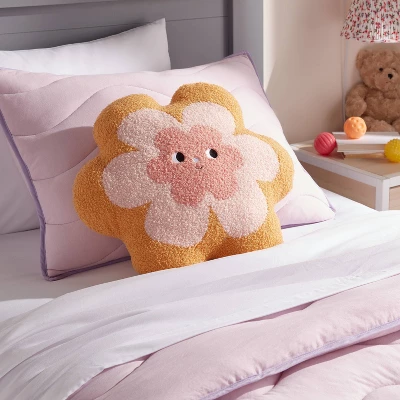 Flower Kids' Decorative Pillow - Pillowfort™ 1 Flower Kids' Decorative Pillow - Pillowfort™