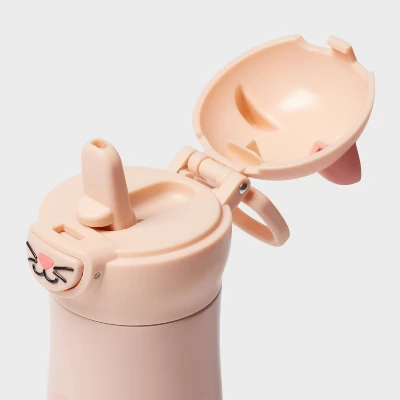 Kids' 10 Fl Oz Cat Animal Water Bottle - Pillowfort™ 2 Kids' 10 Fl Oz Cat Animal Water Bottle - Pillowfort™ - Image 2