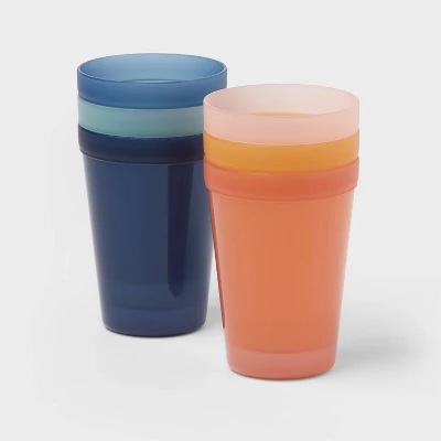 Kids' 6pc Basic Large 13.5oz Tumbler - Pillowfort™: Reusable Plastic Cups, Dishwasher & Microwave Safe 3 Kids' 6pc Basic Large 13.5oz Tumbler - Pillowfort™: Reusable Plastic Cups, Dishwasher & Microwave Safe - Image 3