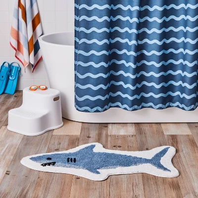 Shark Kids' Bath Rug - Pillowfort™ 1 Shark Kids' Bath Rug - Pillowfort™