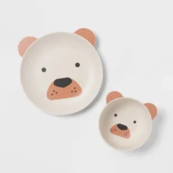 Kids' 2pc Bamboo And Melamine Bear Dinnerware Set Light Brown - Pillowfort™ 5 Kids' 2pc Bamboo And Melamine Bear Dinnerware Set Light Brown - Pillowfort™ -Baby House GUEST ee147522 d93f 4bd5 b52b ab7da4b490f0