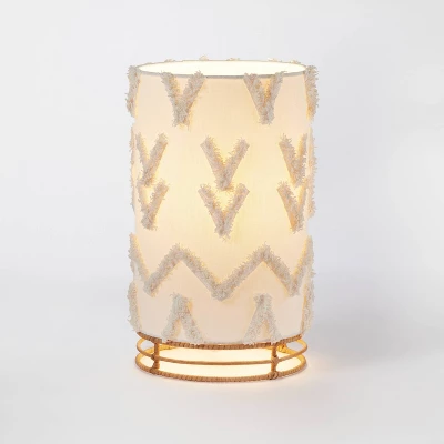 Boho Rattan Cylinder Kids' Nightlight - Pillowfort™ 4 Boho Rattan Cylinder Kids' Nightlight - Pillowfort™ - Image 4