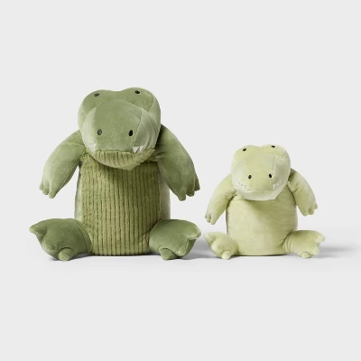 Alligator And Baby Weighted Plush Kids' Throw Pillow Green - Pillowfort™ 3 Alligator And Baby Weighted Plush Kids' Throw Pillow Green - Pillowfort™ - Image 3
