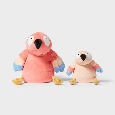 Parrot And Baby Weighted Plush Kids' Throw Pillow Pink - Pillowfort™ 3 Parrot And Baby Weighted Plush Kids' Throw Pillow Pink - Pillowfort™ - Image 3