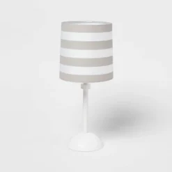 Striped Kids' Accent Lamp Gray - Pillowfort™ 9 Striped Kids' Accent Lamp Gray - Pillowfort™ -Baby House GUEST f5e0836d fd0d 4b9a 9fbc dcb36353a664
