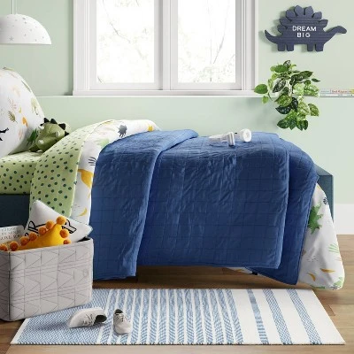 Patterned Accent Kids' Rug Blue/White - Pillowfort™ 1 Patterned Accent Kids' Rug Blue/White - Pillowfort™